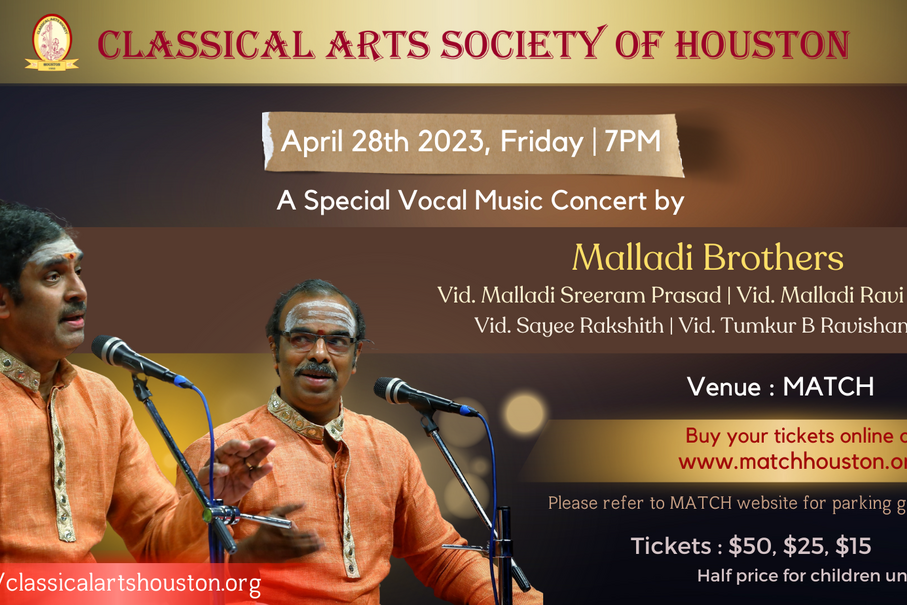 Carnatic Music Vocal Concert by Malladi Brothers MATCH