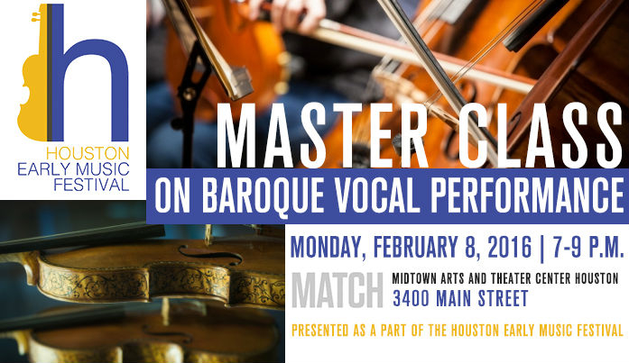 Houston Early Music Festival - Master Class