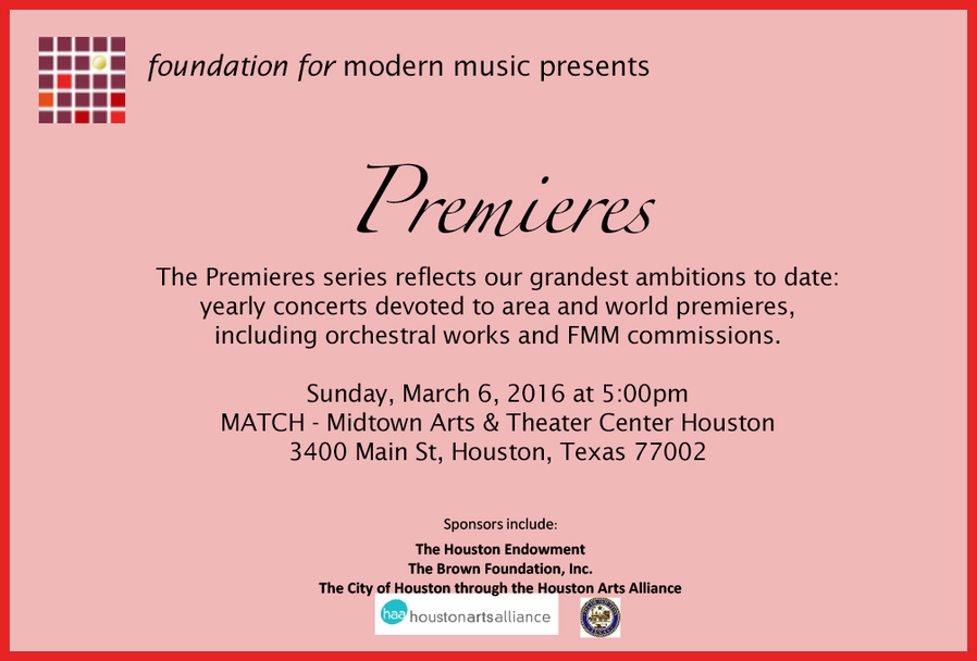 Foundation for Modern Music - Premieres